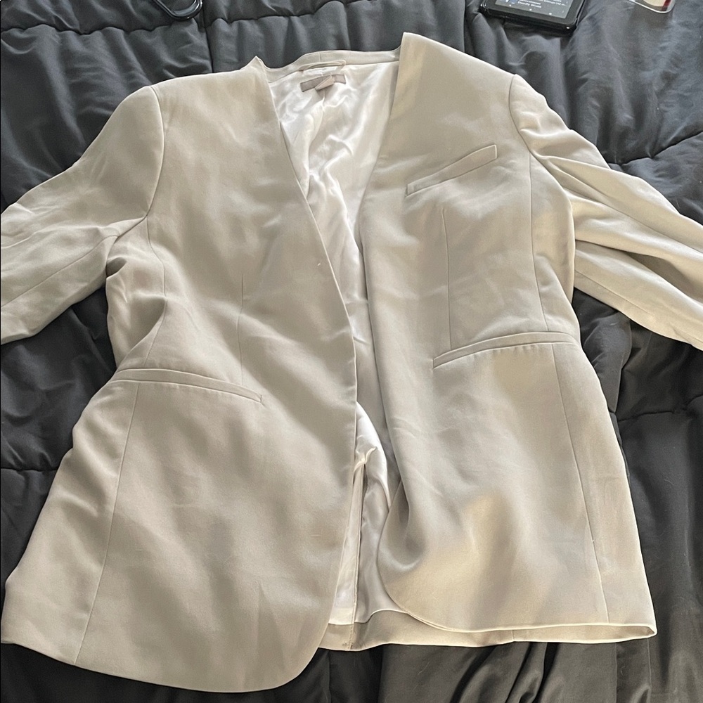 H&M Off-White Women's Suit Jacket